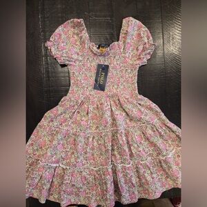 Polo by Ralph Lauren Pink Floral Kids Dress